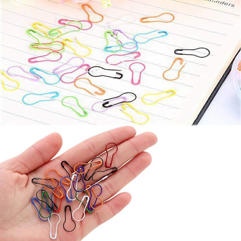 hesmartly 300 Pieces Safety Bulb Pins, Crochet Stitch Markers, Safety Metal Pins for Knitting Stitch Markers Sewing Making with Storage Box (10 Colors) - Image 3